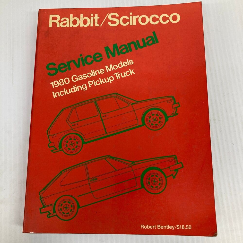 VW Rabbit Scirocco Service Manual Robert Bentley 1980